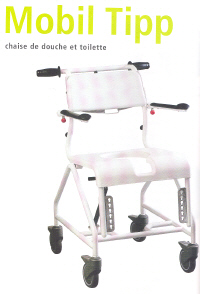 CHAISE DE DOUCHE ET DE TOILETTE AVEC MOTEUR MOBIL TIPP -...
