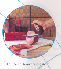 COUTEAU A DECOUPER ANGULAIRE RELIEVE - COUTEAU...