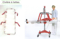 CIVI�RE A LATTES - BRANCARD ELEVATEUR SUR ROUES...