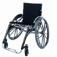B2 - FAUTEUIL ROULANT MANUEL LEGER A CHASSIS FIXE...
