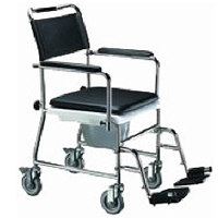 TS-1 - FAUTEUIL DE DOUCHE A SIEGE PERCE A PETITES ROUES...