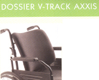 REF 60002 V-TRACK AXXIS - DOSSIER POUR FAUTEUIL ROULANT...