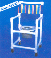SCC 220 - FAUTEUIL DE DOUCHE A SIEGE PERCE A PETITES ROU...