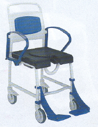AA1667 - FAUTEUIL DE DOUCHE A SIEGE PERCE A PETITES ROUE...