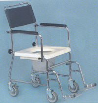 AA2345 - FAUTEUIL DE DOUCHE A SIEGE PERCE A PETITES ROUE...