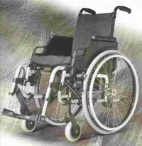 CLASSIC 160 - FAUTEUIL ROULANT MANUEL STANDARD A CHASSIS...