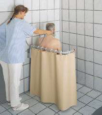 PROTECTION POUR LA DOUCHE - RIDEAU DE DOUCHE MI-HAUTEUR...