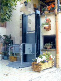 TABLE �L�VATRICE DEUX COLONNES - PLATEFORME ELEVATRICE V...