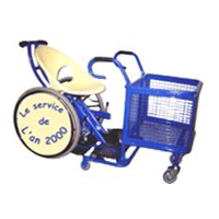 DIABOLO CHARIOT - FAUTEUIL AVEC CHARIOT PORTE-PANIER...
