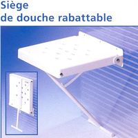 RABATTABLE - SIEGE DE DOUCHE MURAL A PIEDS...