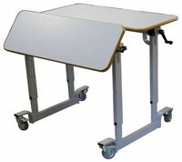 DAESSY - TABLE DE TRAVAIL A HAUTEUR REGLABLE...