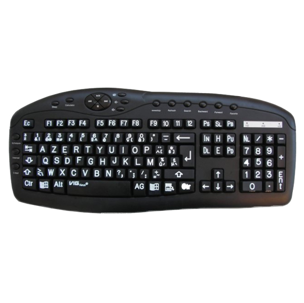 Clavier gros caractres - Clavier a touches larges / agr...