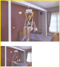2762 - LEVE-PERSONNE FIXE AU PLAFOND SUR RAIL...