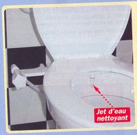 KIT JET LAVANT - LUNETTE DE WC / TOILETTES AVEC JET INTE...