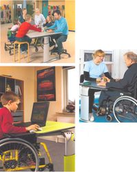 REF 03401 TABLES VISION - TABLE DE TRAVAIL A HAUTEUR REG...