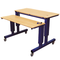 GRAND BUREAU SPECIAL 2 PLANS HV2 - TABLE DE TRAVAIL A HA...