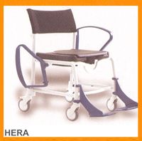 HERA - FAUTEUIL DE DOUCHE A SIEGE PERCE A PETITES ROUES...
