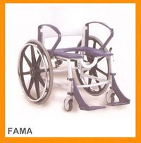 FAMA - FAUTEUIL DE DOUCHE A SIEGE PERCE A PETITES ROUES...