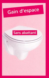 R9505.01 - CUVETTE DE WC / TOILETTES SUSPENDUE...