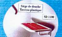 SD 2100 - SIEGE DE DOUCHE MURAL A PIEDS...