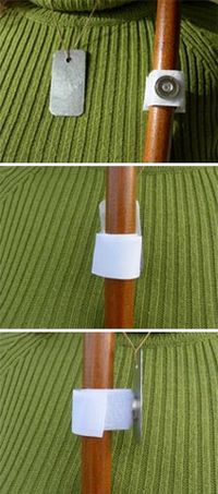 PORTE CANNE AIMANTÉ FIXATION VELCRO + MÉDAILLON - ACCROC...