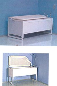 BAIGNOIRE AVEC LIT DE SOINS - BAIGNOIRE A HAUTEUR VARIAB...