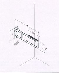 445/TA - NY - BARRE D'APPUI RELEVABLE (TYPE ACCOUDOIR)...