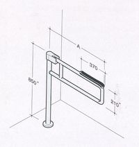 445/PLA - NY - BARRE D'APPUI RELEVABLE (TYPE ACCOUDOIR)...