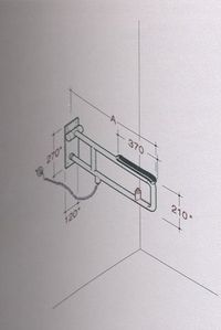 445/TAE - NY - BARRE D'APPUI RELEVABLE (TYPE ACCOUDOIR)...