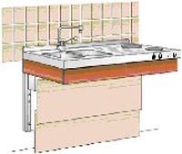 REF 04016 / 04017 - CHASSIS DE MEUBLE A HAUTEUR VARIABLE...
