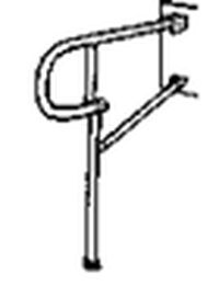 BREP70 - BARRE D'APPUI RELEVABLE (TYPE ACCOUDOIR)...
