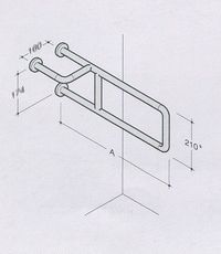 441/LL - NY - BARRE D'APPUI RELEVABLE (TYPE ACCOUDOIR)...