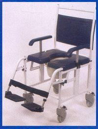 AA1660 - FAUTEUIL DE DOUCHE A SIEGE PERCE A PETITES ROUE...