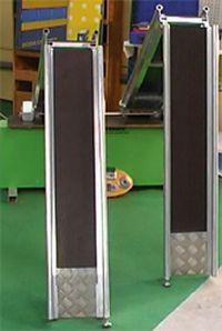 RAMPE PORTABLE - PAIRE DE RAMPES PORTABLES PLIABLES...
