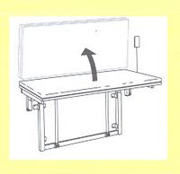RB 14230 - TABLE DE DOUCHE A HAUTEUR VARIABLE...