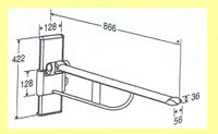 BARRE DE REL�VEMENT RF 148 - BARRE D'APPUI RELEVABLE (TY...