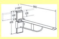 BARRE DE REL�VEMENT RF 518 - BARRE D'APPUI RELEVABLE (TY...
