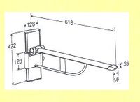 BARRE DE REL�VEMENT RF 146 - BARRE D'APPUI RELEVABLE (TY...
