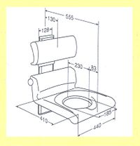 CHAISE DE DOUCHE R 7165 - SIEGE DE DOUCHE MURAL...