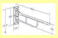 BARRE DE REL�VEMENT R 1110 - BARRE D'APPUI RELEVABLE (TY...