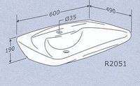 LAVABO R 2051 - LAVABO ADAPTE...