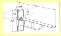 BARRE DE REL�VEMENT R 3546 - BARRE D'APPUI RELEVABLE (TY...