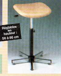 E 2011/B - TABOURET A ASSISE INCLINABLE (ASSIS-DEBOUT)...