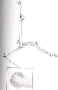 BARRE DE MAINTIEN DOUCHE 802 35 310 - BARRE D'APPUI MODU...