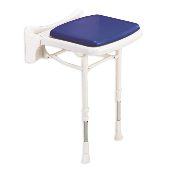 Siège rembourré compact 02000P - Siège de douche mural à...