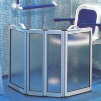 PARE DOUCHE PORTABLE 4 PANNEAUX - PAROI DE DOUCHE MI-HAU...