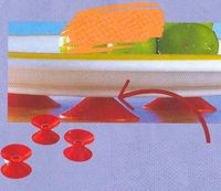 VENTOUSES POUR ASSIETTE 8559 - SET ANTIDERAPANT...