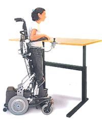 BUREAU DROIT 160 - TABLE DE TRAVAIL A HAUTEUR REGLABLE...