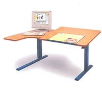 BUREAU 160 - TABLE DE TRAVAIL A HAUTEUR REGLABLE...