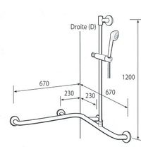 BA 01 710G / BA 01 715D - BARRE D'APPUI MODULAIRE FIXE...